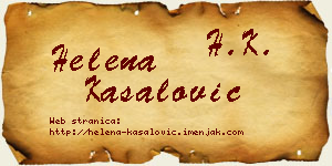 Helena Kasalović vizit kartica